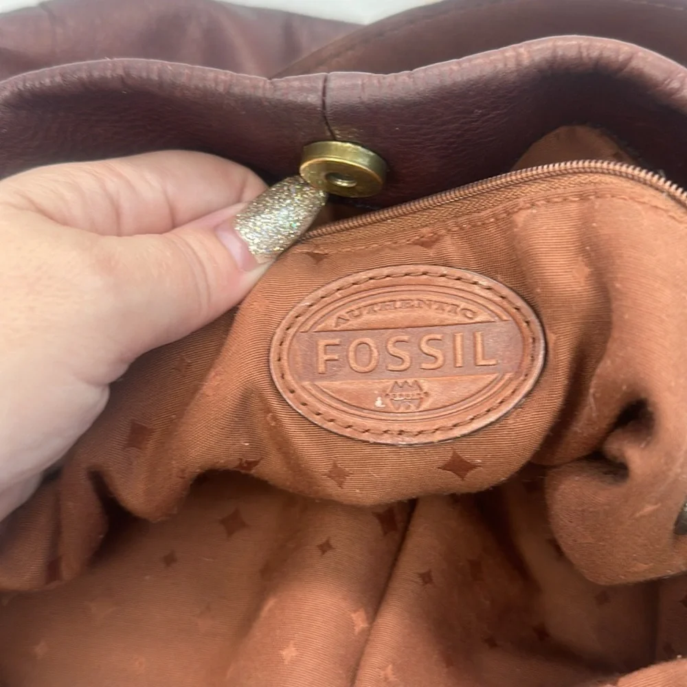 Fossil brown leather